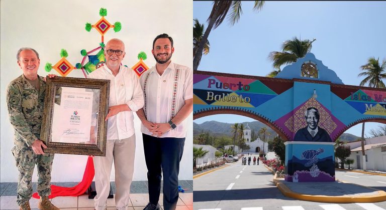 Recibe Miguel Ángel Navarro Quintero, certificado de Pueblo Mágico, de las Islas Marías