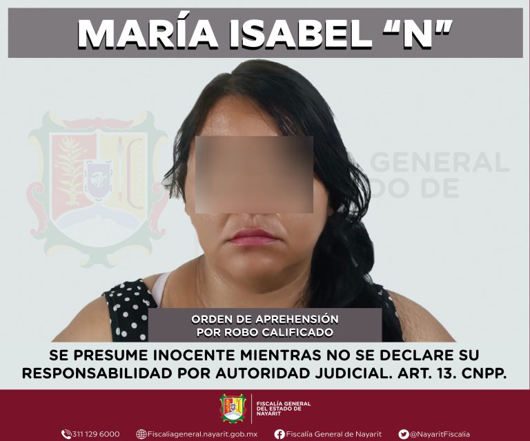 Detenida en santiago ixcuintla por robo calificado