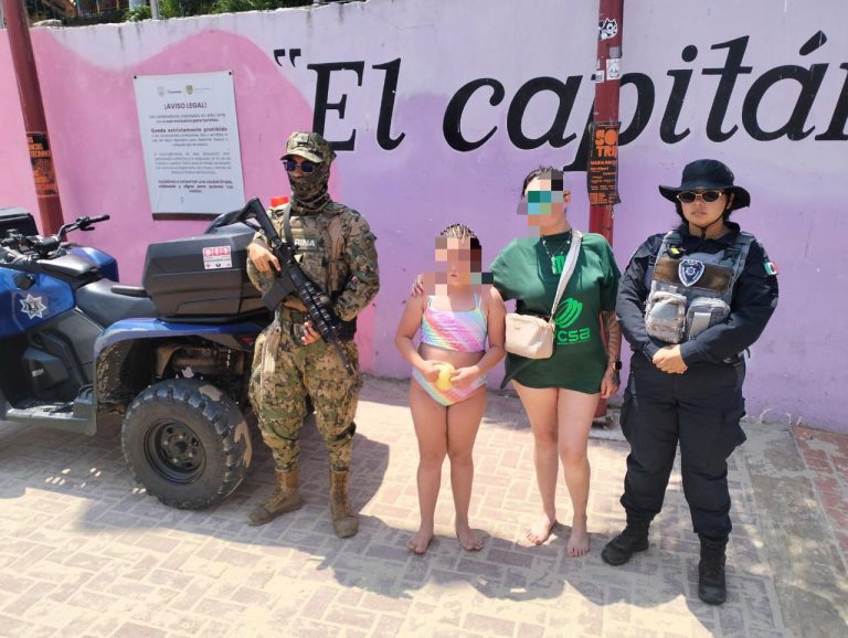 SEMAR y SSPC rescatan a menor y lo reúnen con su familia en Nayarit