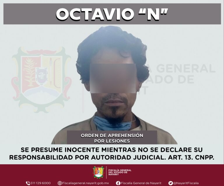 Capturado por su probable responsabilidad en el delito de lesiones